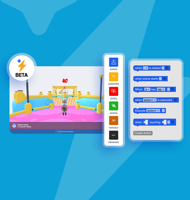 Create Games and Interactive Project without Coding–Just Drag and Drop with Visual Code (Beta)